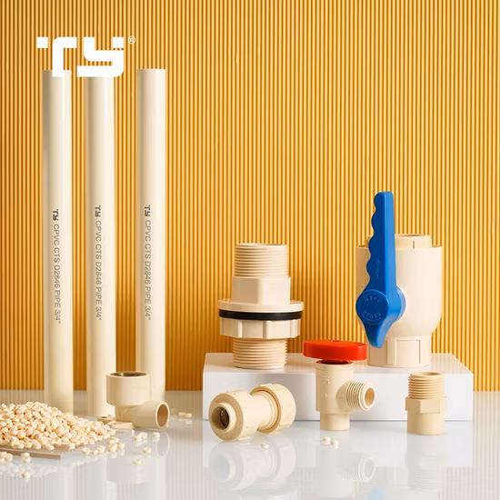 CPVC ASTM D2846 폴리염화비닐/폴리염화비닐 CPVC용 물 공급용 CPVC 복합 파이프 피팅
